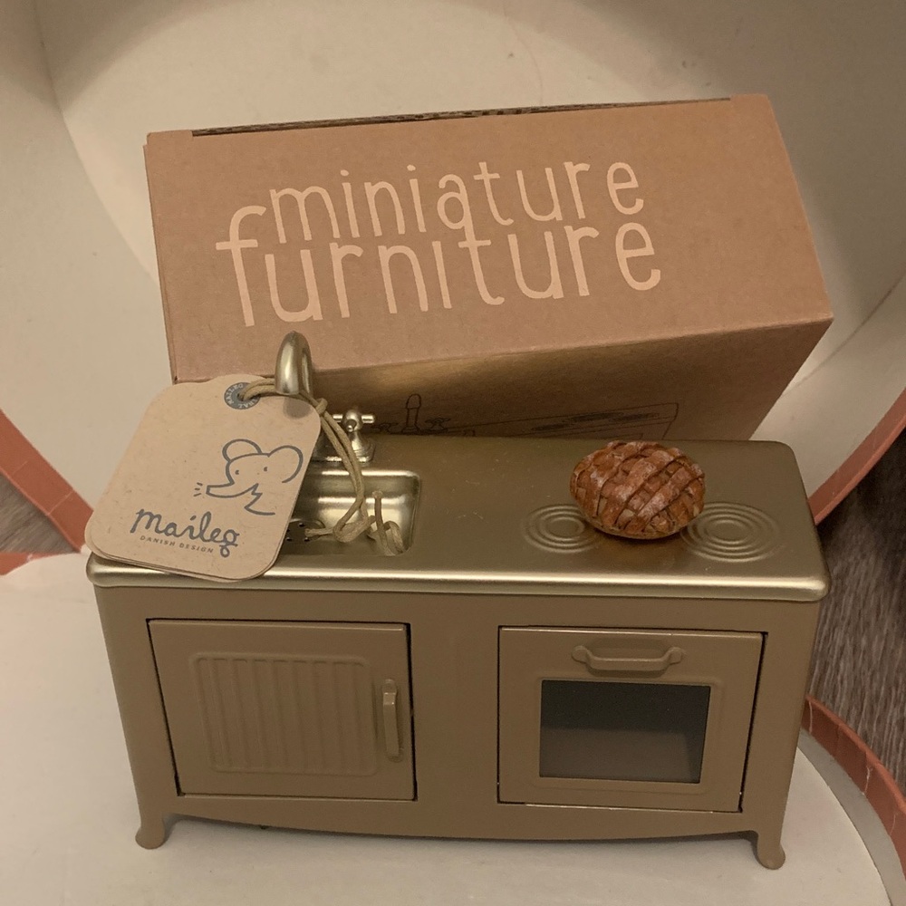 Maileg Mouse Metal Kitchen NWT & Box